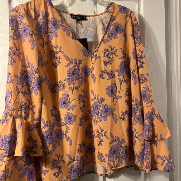 Eloquii Women's Floral Top Sz 18 NWT - Picture 5 of 10